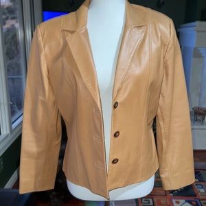 Isabel Leather Blazer Large